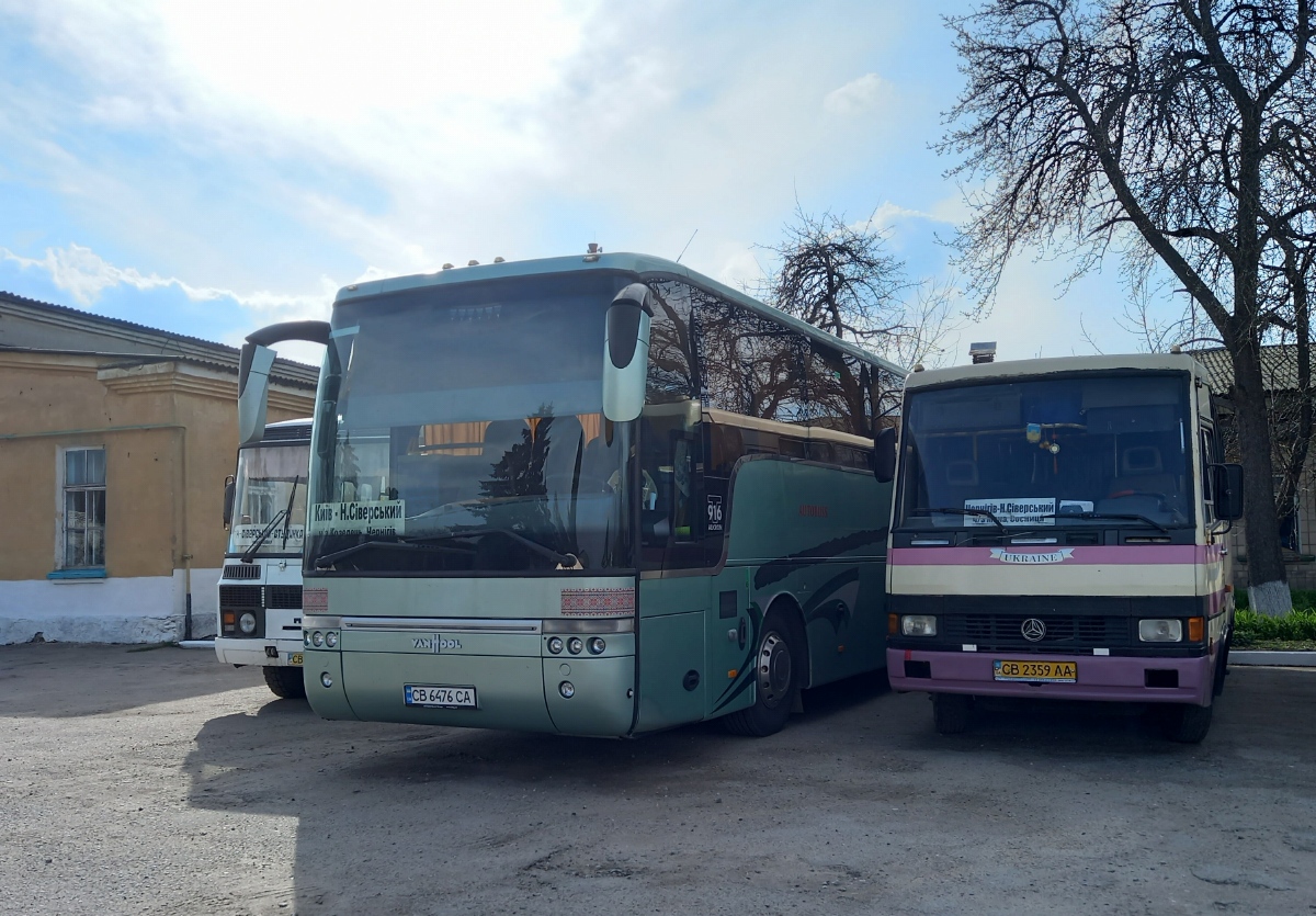 Черниговская область, Van Hool T916 Alicron № CB 6476 CA; Черниговская область, БАЗ-А079.23 "Мальва" № CB 2359 AA