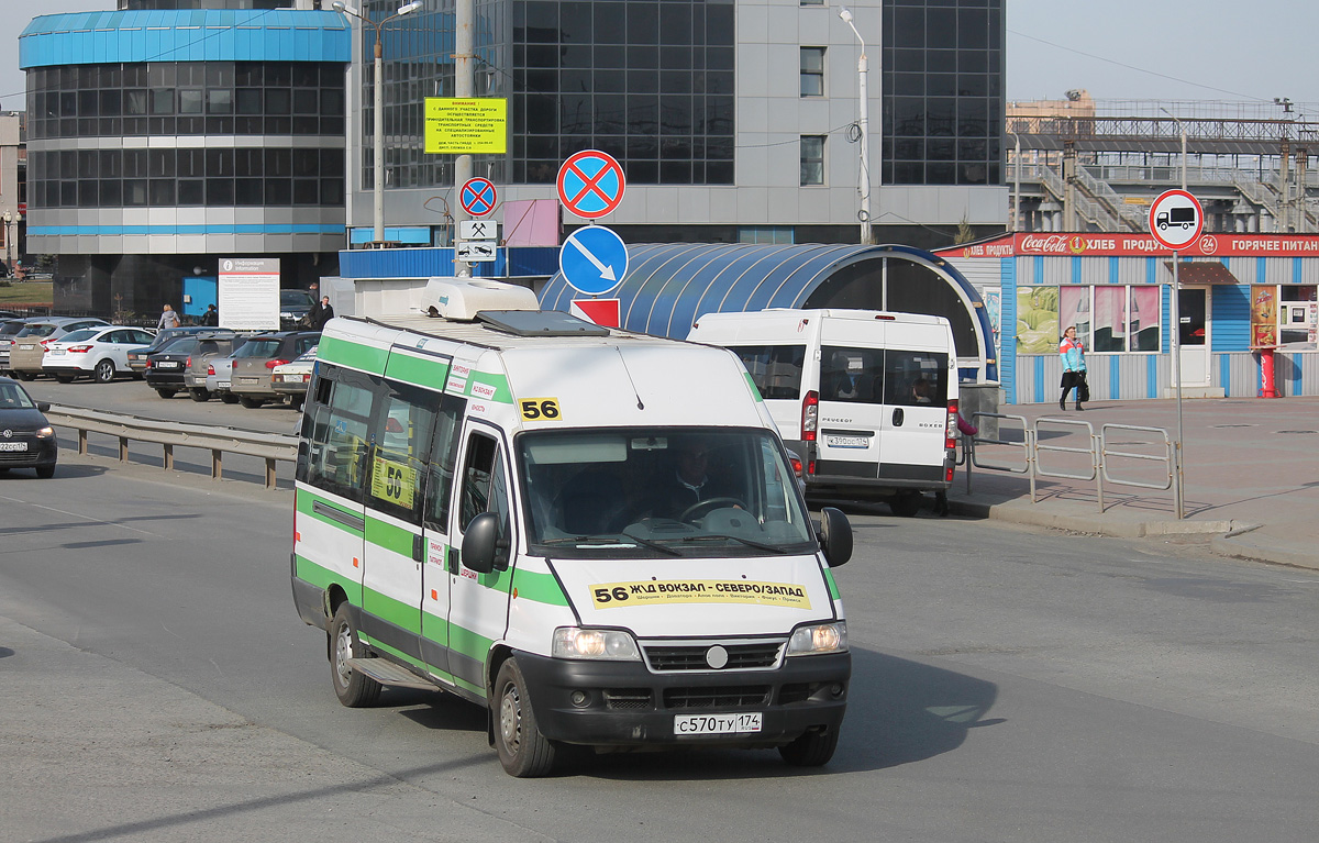 Челябинская область, FIAT Ducato 244 CSMMC-RLL, -RTL № С 570 ТУ 174