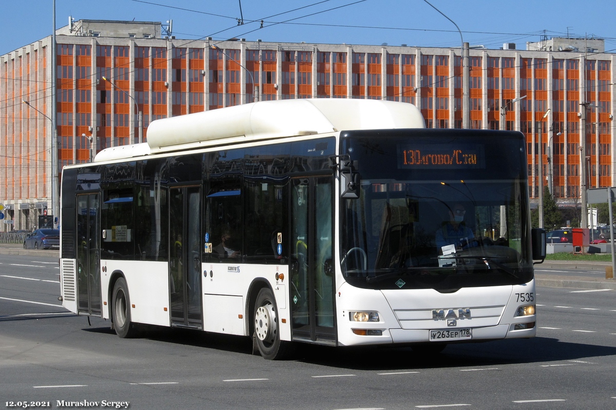 Санкт-Петербург, MAN A21 Lion's City NL313 CNG № 7535