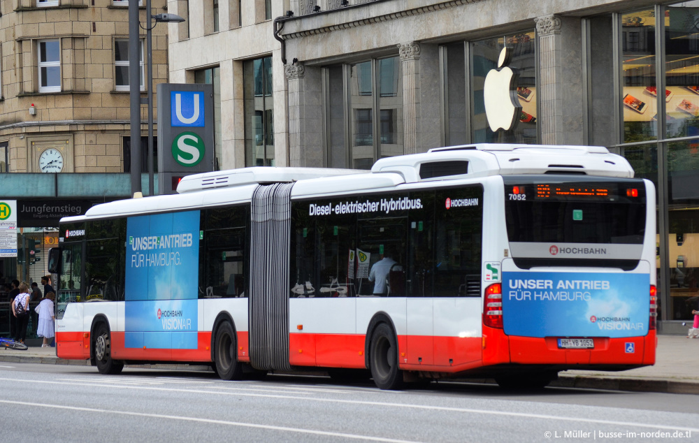 Гамбург, Mercedes-Benz O530GDH Citaro G BlueTec-Hybrid № 7052