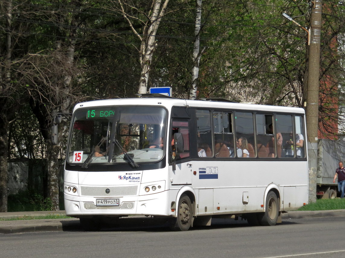 Кировская область, ПАЗ-320412-05 "Вектор" № Р 419 РО 43