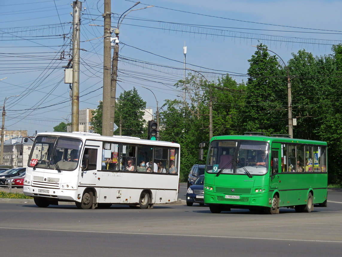 Кировская область, ПАЗ-320402-05 № Н 871 РН 43; Кировская область, ПАЗ-320414-04 "Вектор" (1-2) № Х 195 РН 43