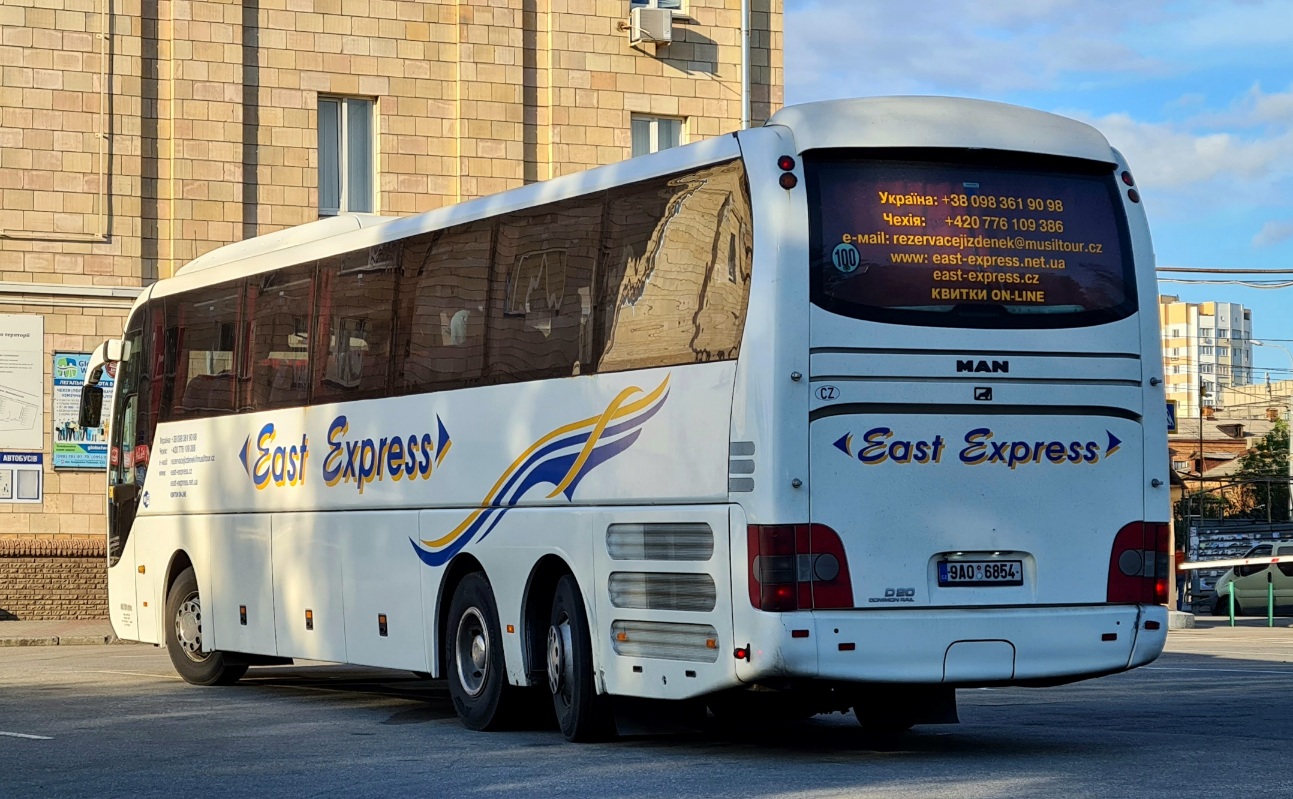 Чехия, MAN R08 Lion's Coach L RHC444 L № 9A0 6854