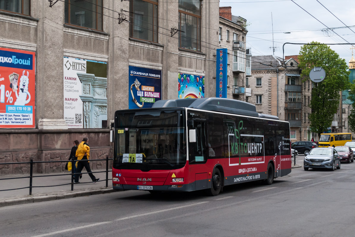 Тернопольская область, MAN A21 Lion's City NL273 LPG № BO 3315 CB