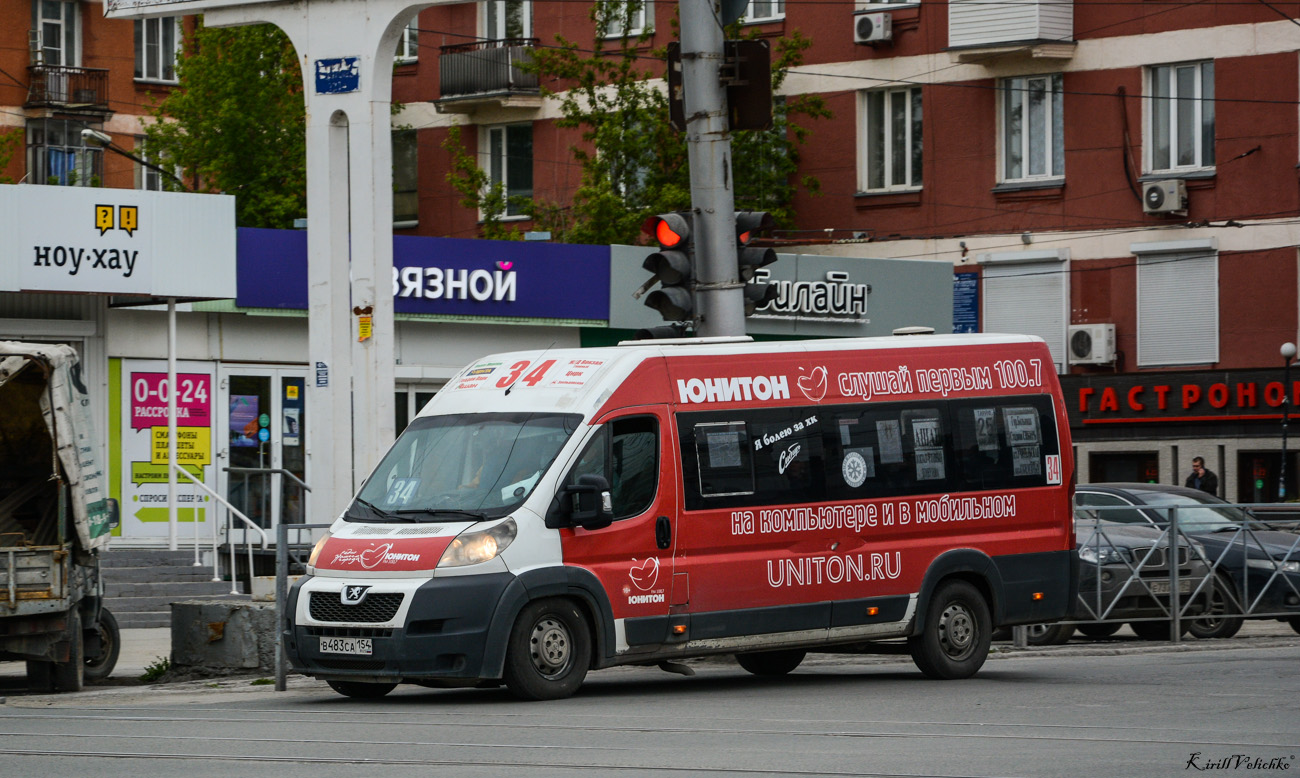 Новосибирская область, Нижегородец-2227SK (Peugeot Boxer) № В 483 СА 154