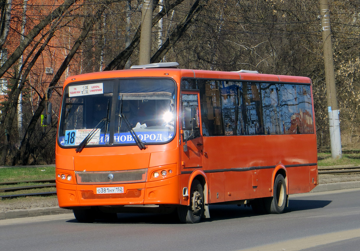 Obwód niżnonowogrodzki, PAZ-320414-05 "Vektor" Nr О 381 НУ 152