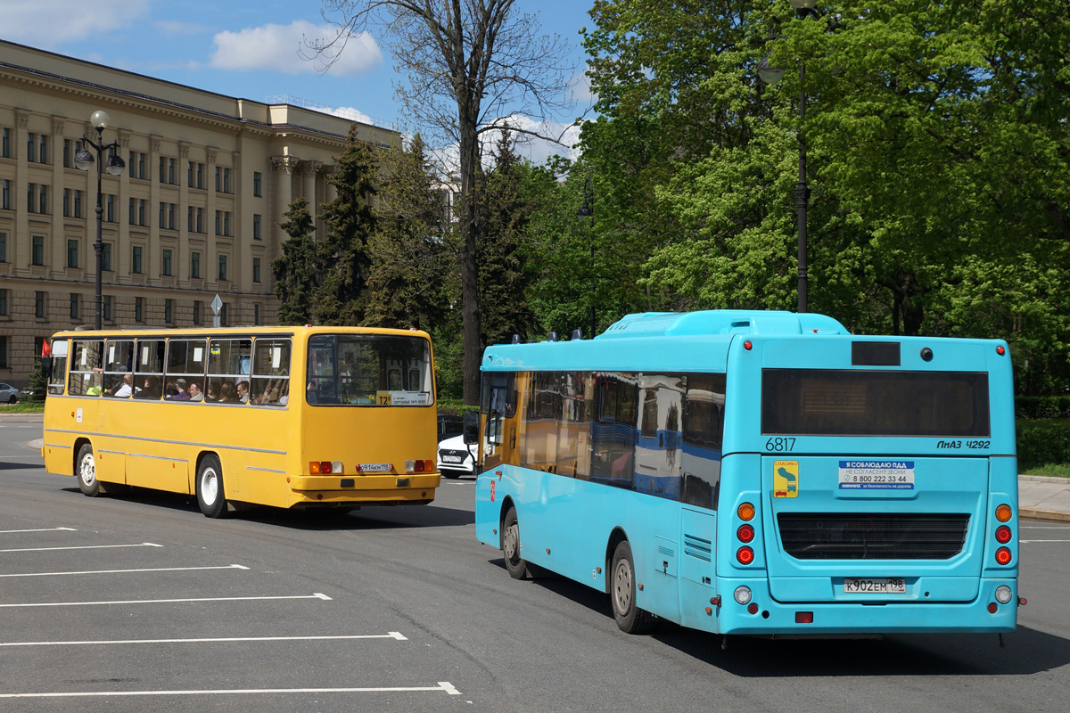 Санкт-Петербург, Ikarus 260.51F № О 914 КМ 198; Санкт-Петербург, ЛиАЗ-4292.60 (1-2-1) № 6817; Санкт-Петербург — II Международный транспортный фестиваль "SPbTransportFest-2021"