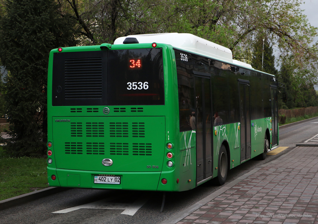 Almaty, Golden Dragon XML6125CN (Hyundai Trans Auto) Nr. 3536