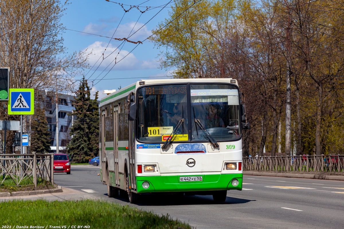 Новгородская область, ЛиАЗ-5256.53 № 309