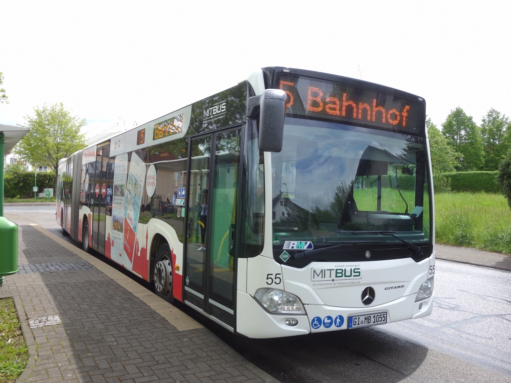 Hessen, Mercedes-Benz Citaro C2 G NGT sz.: 55