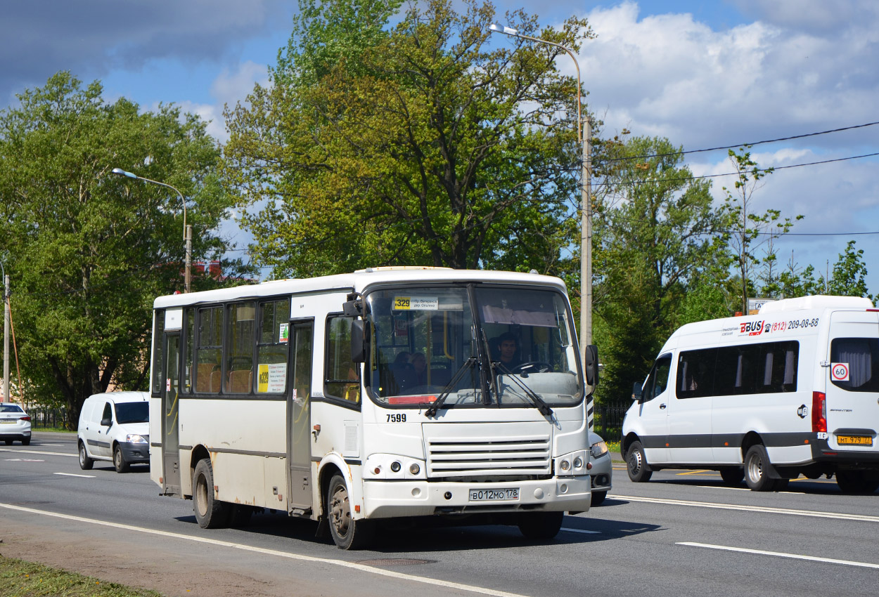 Санкт-Петербург, ПАЗ-320412-05 № 7599