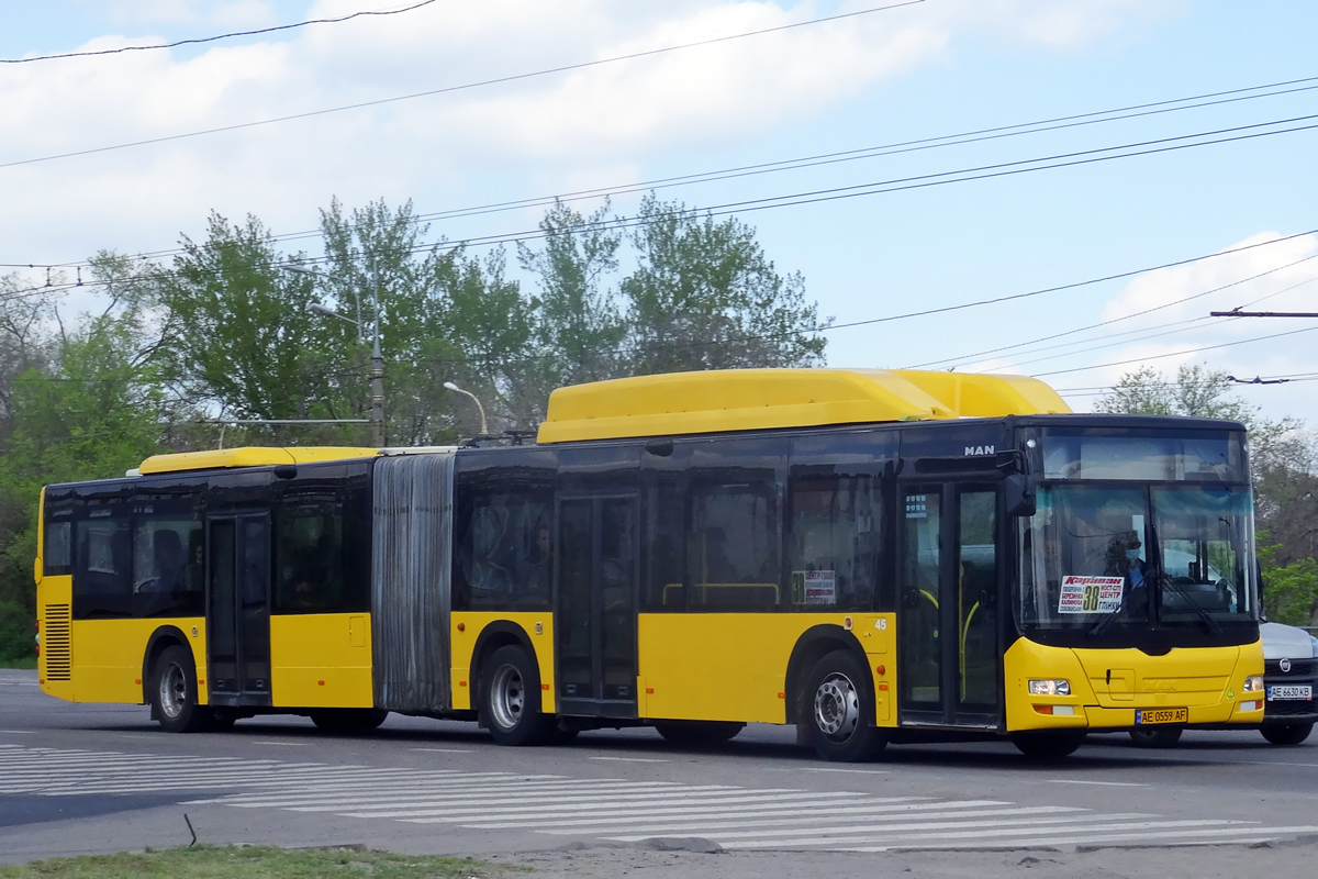 Днепропетровская область, MAN A23 Lion's City G NG313 CNG № 45