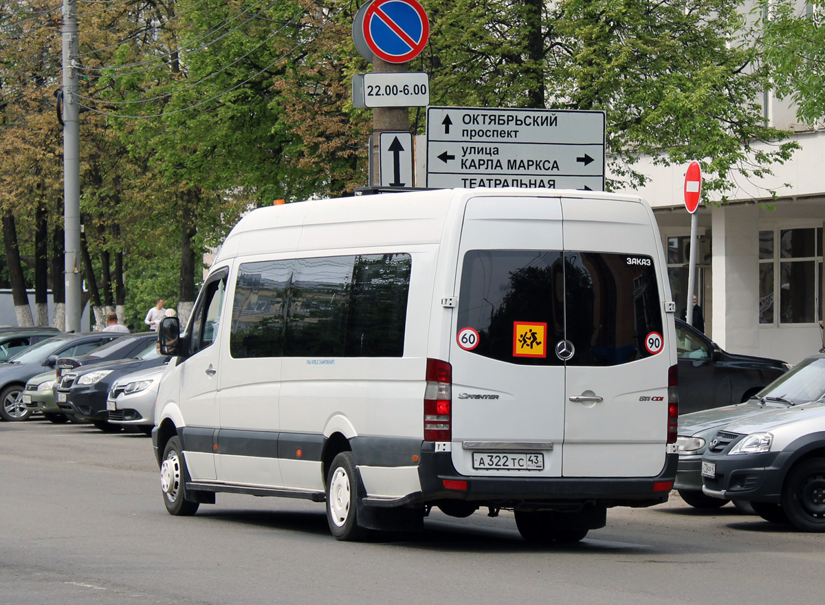 Кировская область, Mercedes-Benz Sprinter W906 511CDI № А 322 ТС 43