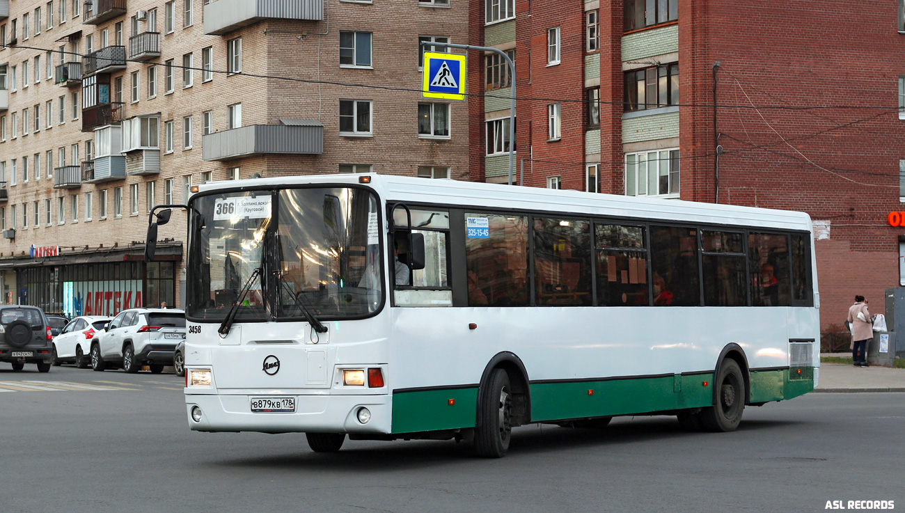 Санкт-Петербург, ЛиАЗ-5293.53 № 3458