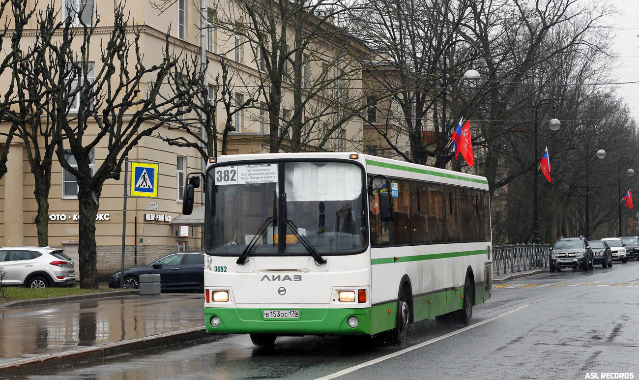 Санкт-Петербург, ЛиАЗ-5293.60 № 3692