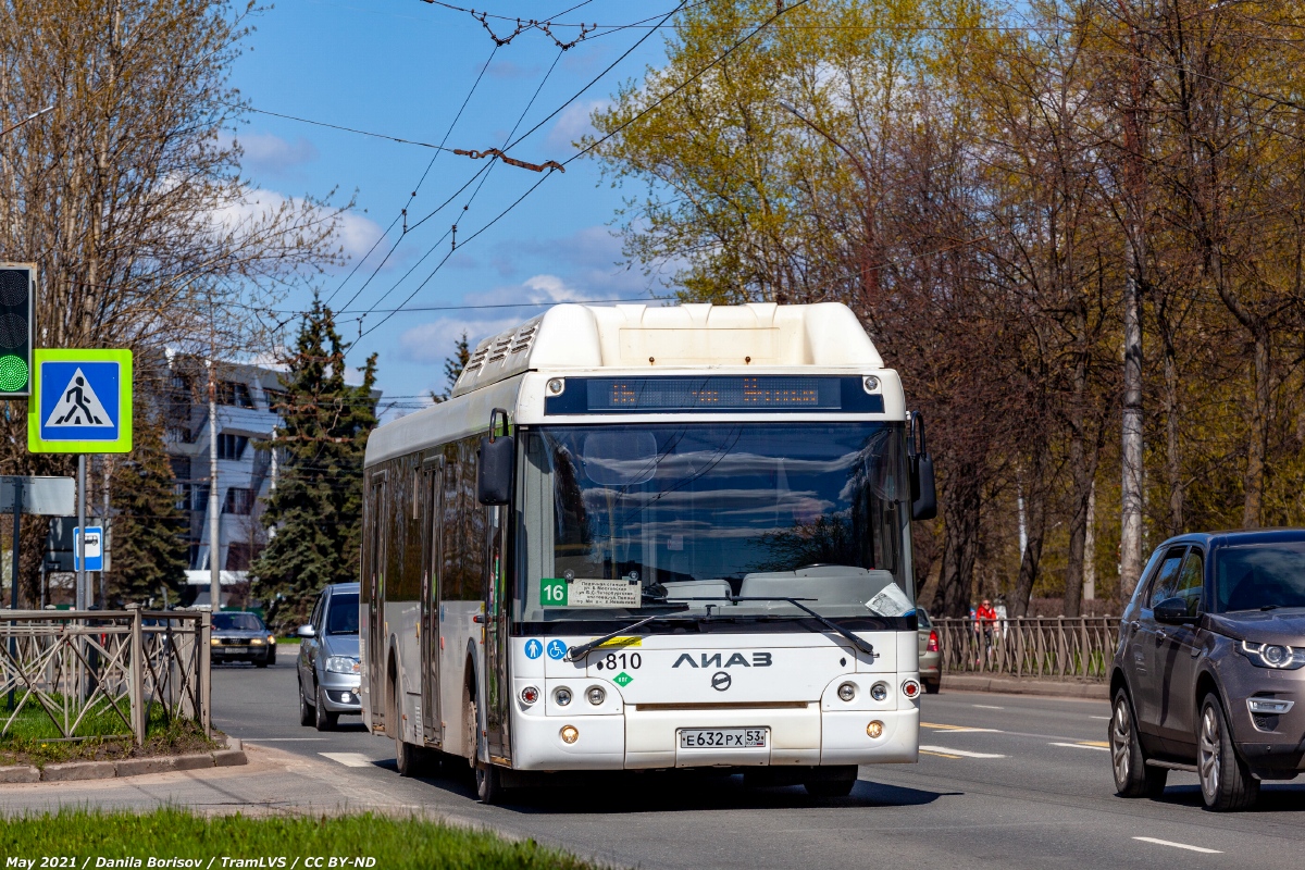 Новгородская область, ЛиАЗ-5292.67 (CNG) № 810