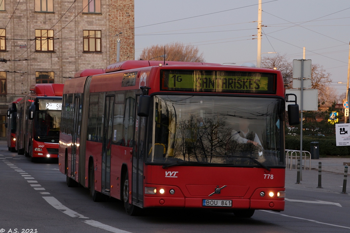 Литва, Volvo 7700A № 778