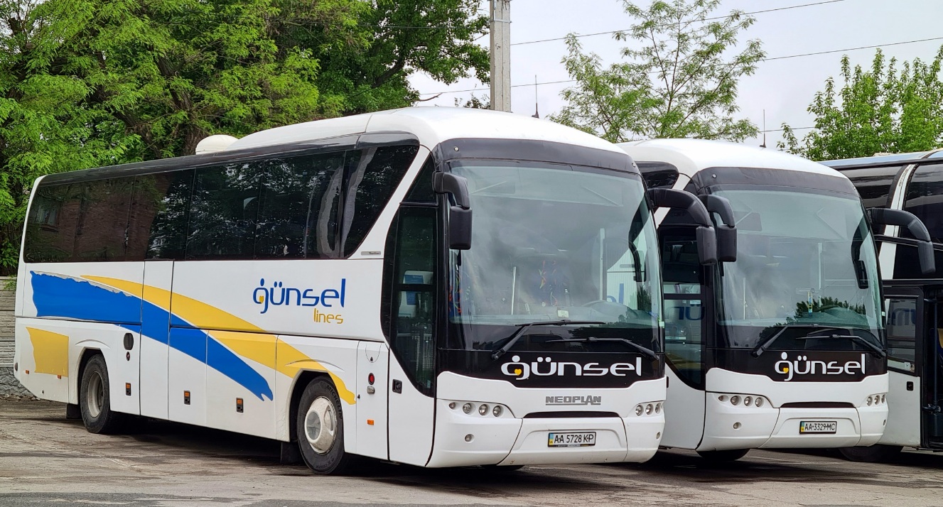 Киев, Neoplan P21 N2216SHD Tourliner SHD № AA 5728 KP; Киев, Neoplan P21 N2216SHD Tourliner SHD № AA 3329 MC