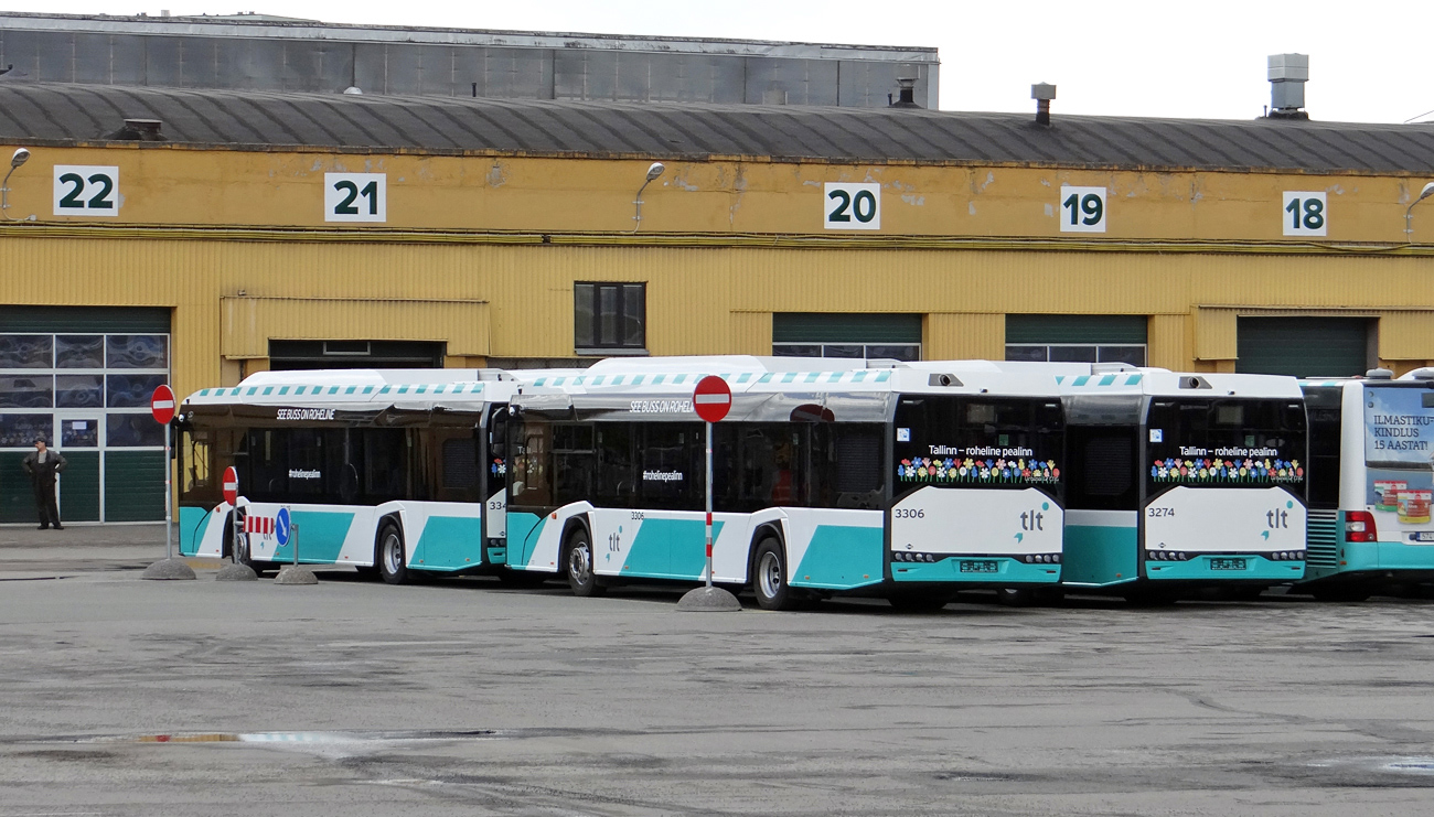 Észtország — Harjumaa — Bus stations, last stops, sites, parks, various; Észtország — New buses