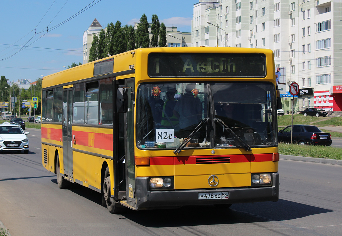 Пензенская область, Mercedes-Benz O405 № Р 478 ХС 58