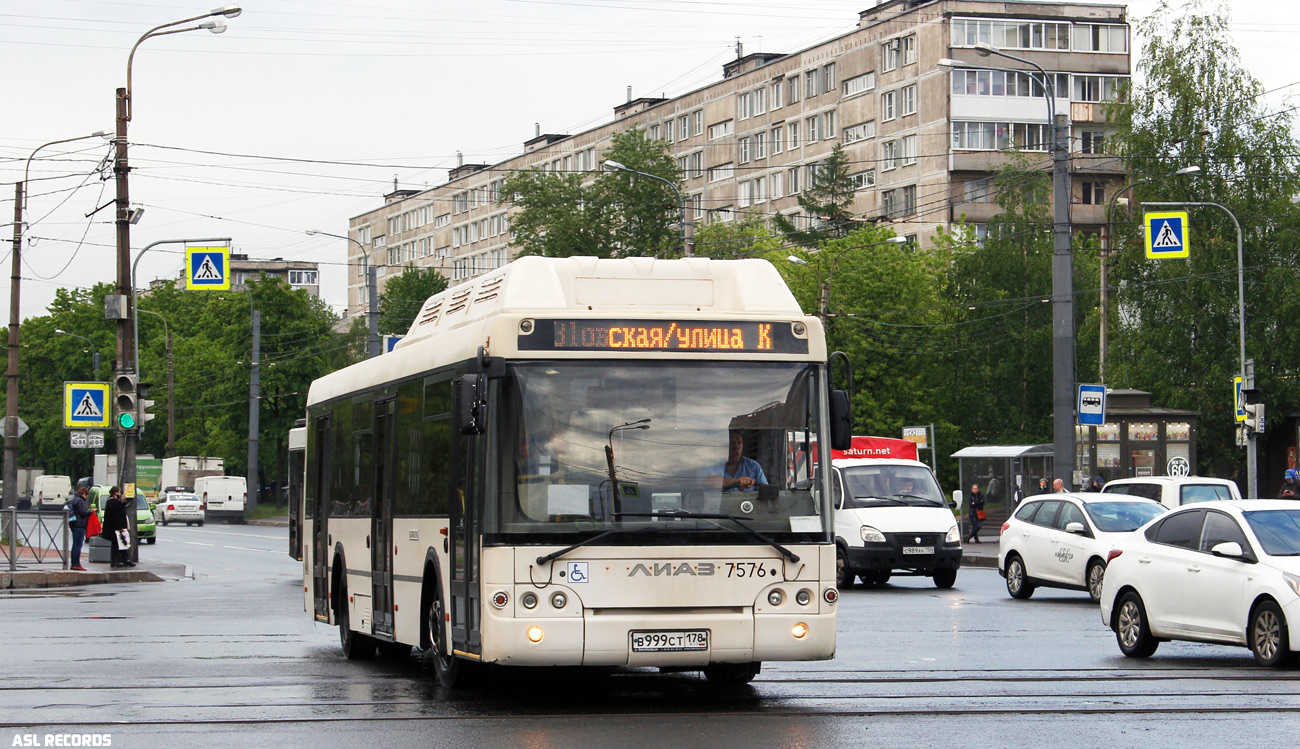 Санкт-Петербург, ЛиАЗ-5292.71 № 7576