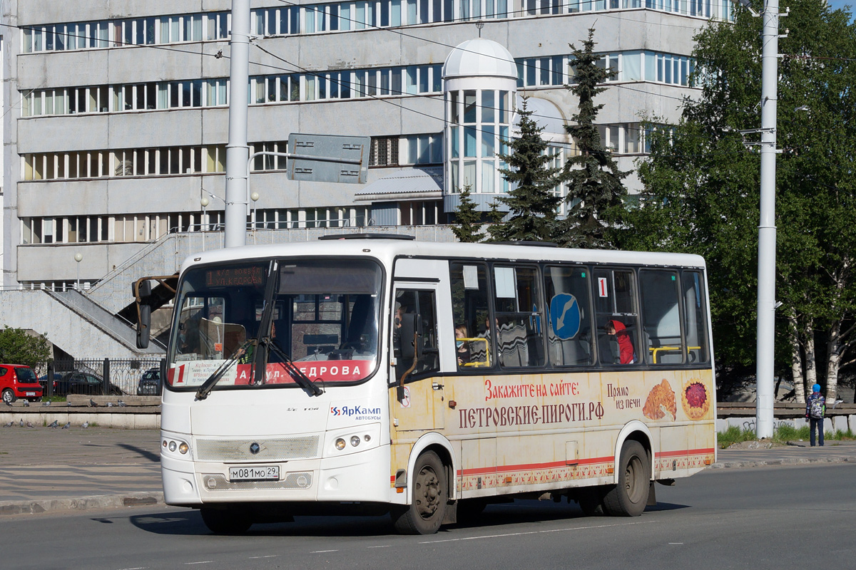 Arhangelská oblast, PAZ-320412-04 "Vector" č. М 081 МО 29