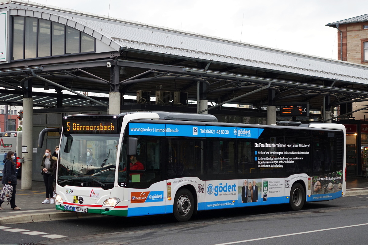 Бавария, Mercedes-Benz Citaro C2 hybrid № 216