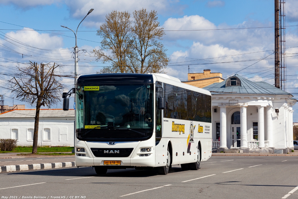 Санкт-Петербург, MAN R60 Lion's Intercity ÜL290 № АЕ 618 53