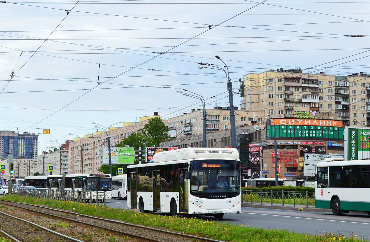 Санкт-Петербург, Volgabus-5270.G2 (CNG) № 7565