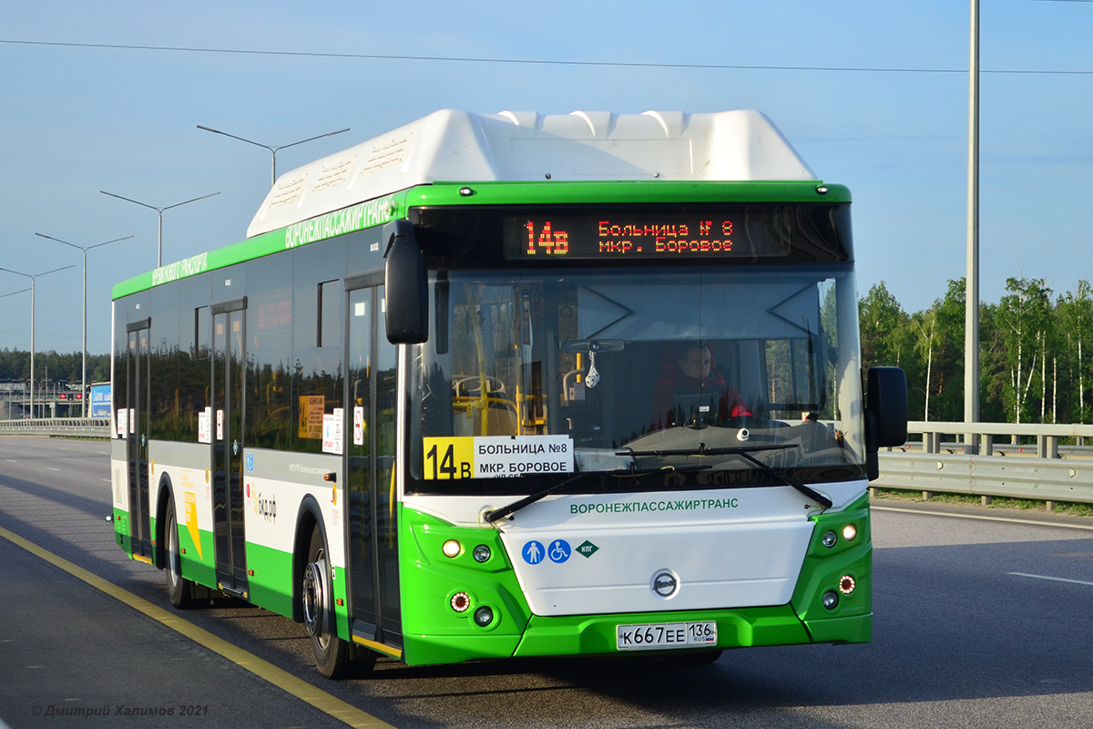 Воронежская область, ЛиАЗ-5292.67 (CNG) № К 667 ЕЕ 136