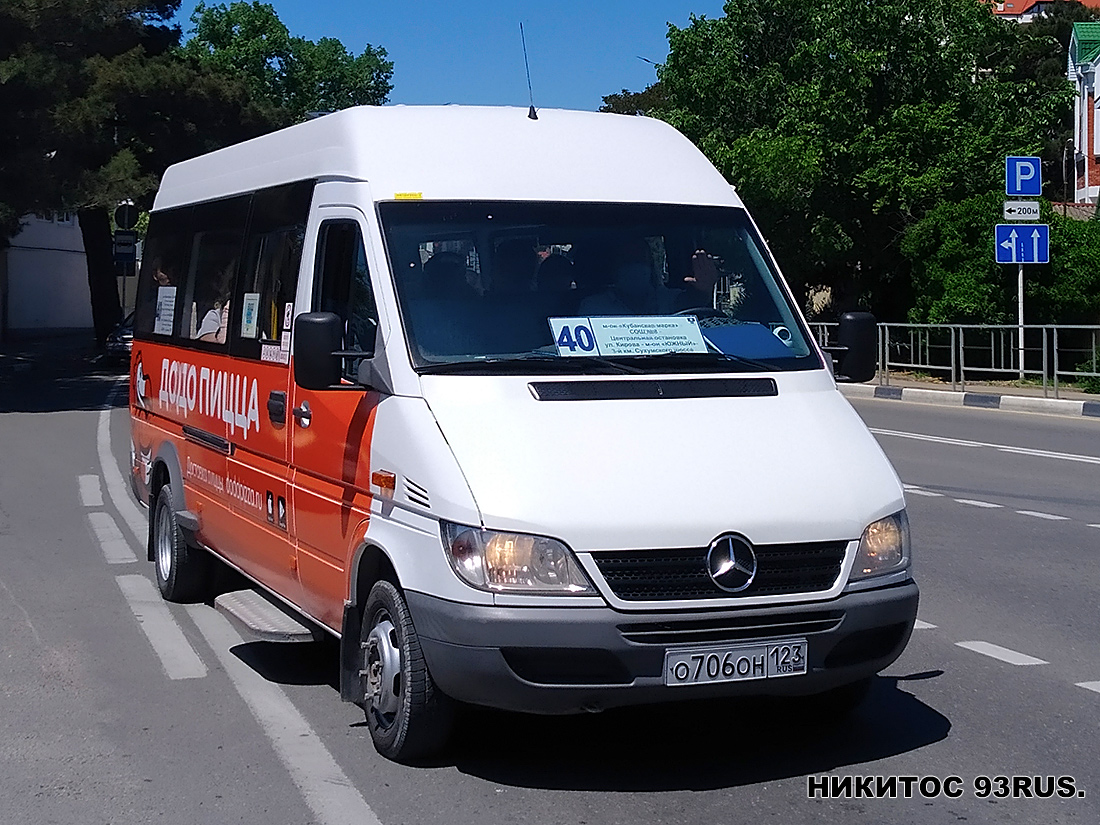 Краснодарский край, Луидор-223201 (MB Sprinter Classic) № О 706 ОН 123