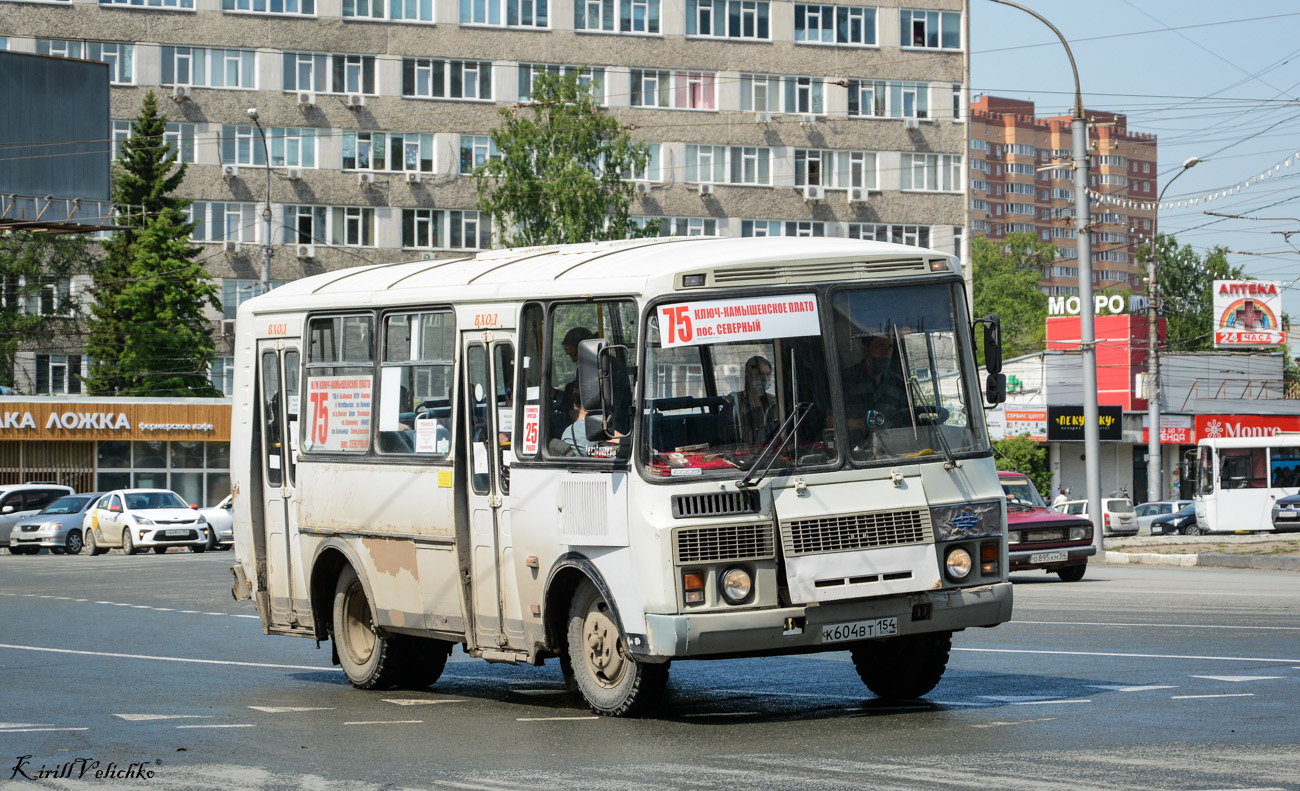 Новосибирская область, ПАЗ-32054 № К 604 ВТ 154