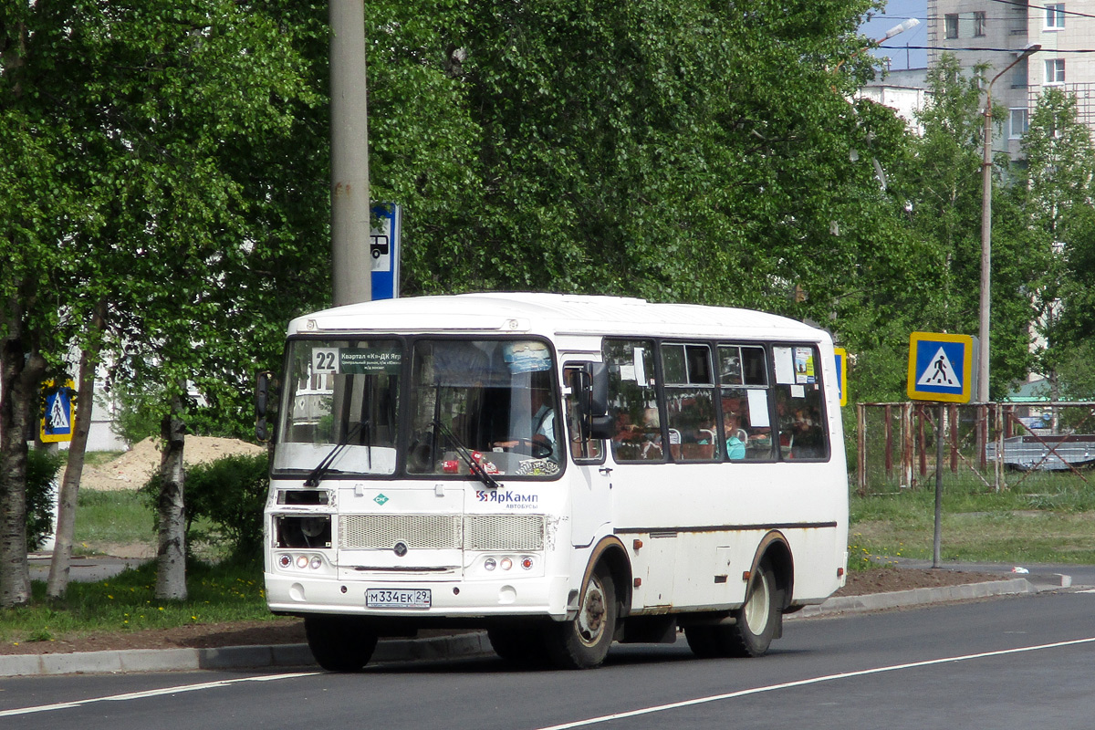 Архангельская область, ПАЗ-32054 № М 334 ЕК 29