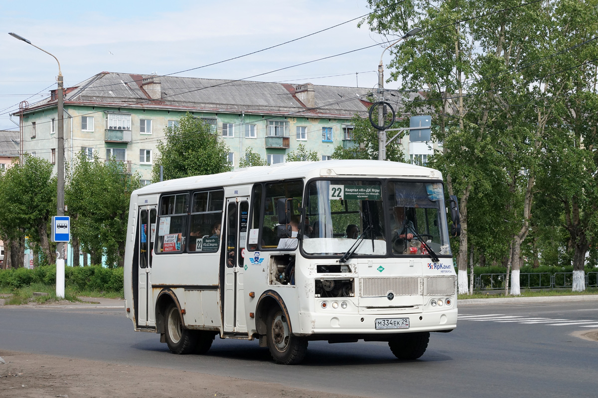 Архангельская область, ПАЗ-32054 № М 334 ЕК 29