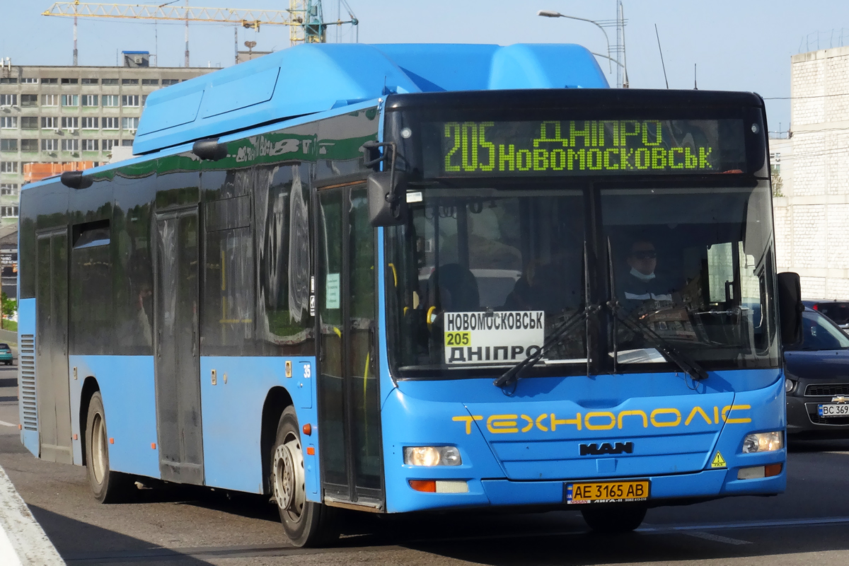 Днепропетровская область, MAN A21 Lion's City NL313 CNG № 35