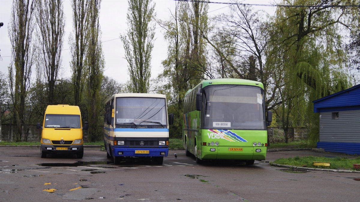 Черкасская область, БАЗ-А079.23 "Мальва" № CA 1638 AA; Черкасская область, Mercedes-Benz Sprinter W903 313CDI № CA 1833 AA; Черкасская область, Neoplan N316SHD Transliner Neobody № CA 1674 AA