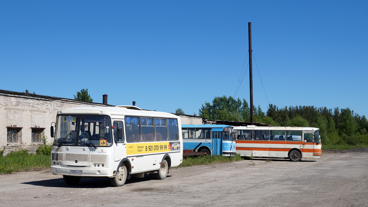 Архангельская область, ПАЗ-32053 № М 208 ХК 29; Архангельская область, ЛАЗ-699Р № АВ 349 29