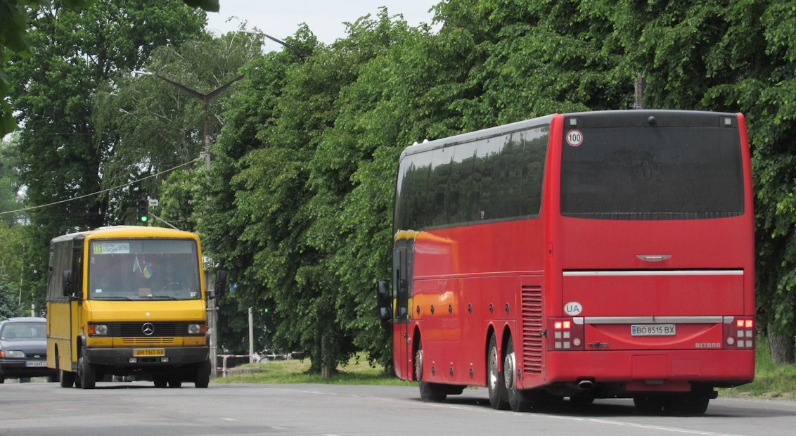 Житомирская область, Denolf & Depla № AM 1365 AA; Тернопольская область, Van Hool TD921 Altano № BO 8515 BX