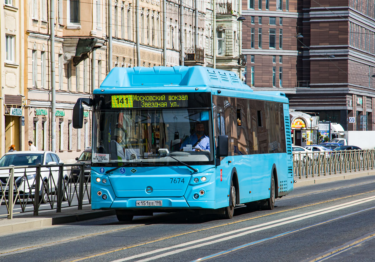 Санкт-Петербург, ЛиАЗ-5292.67 (CNG) № 7674