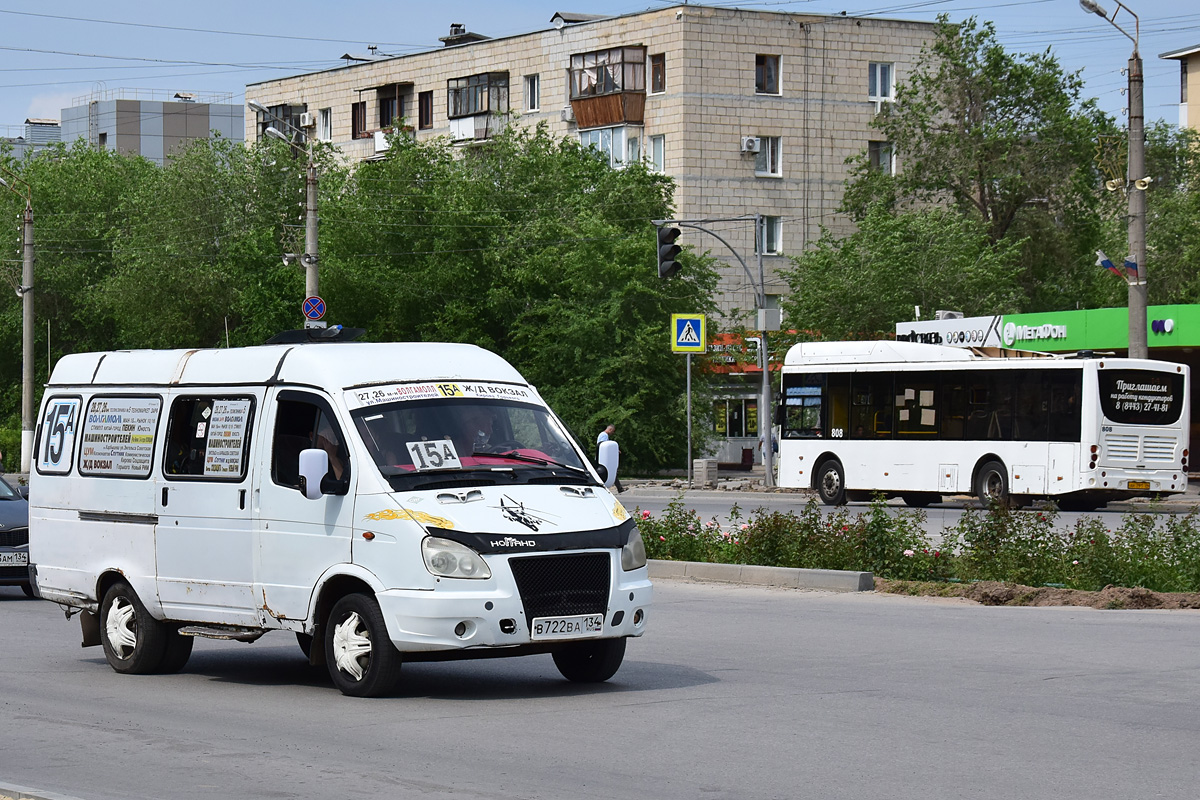 Volgogradská oblast, GAZ-322131 (X89-BE1) č. В 722 ВА 134; Volgogradská oblast, Volgabus-5270.GH č. 808
