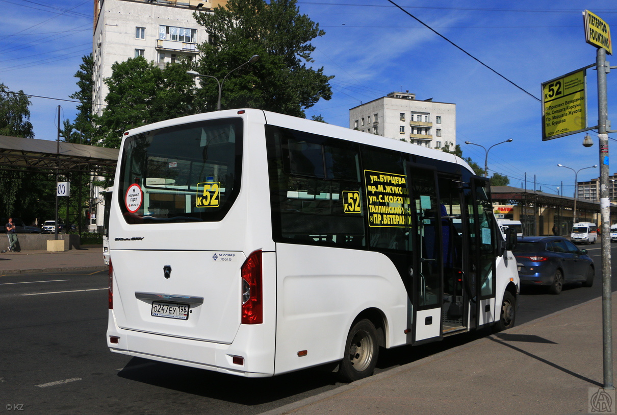 Санкт-Петербург, ГАЗ-A68R52 City № О 247 ЕУ 198