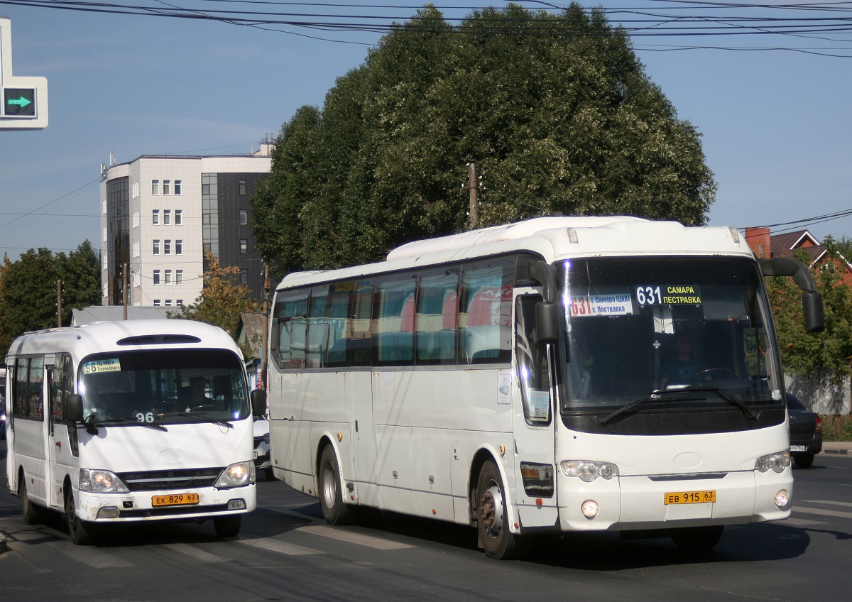 Самарская область, Hyundai County Kuzbass № ЕК 829 63; Самарская область, JAC HK6120 № ЕВ 915 63