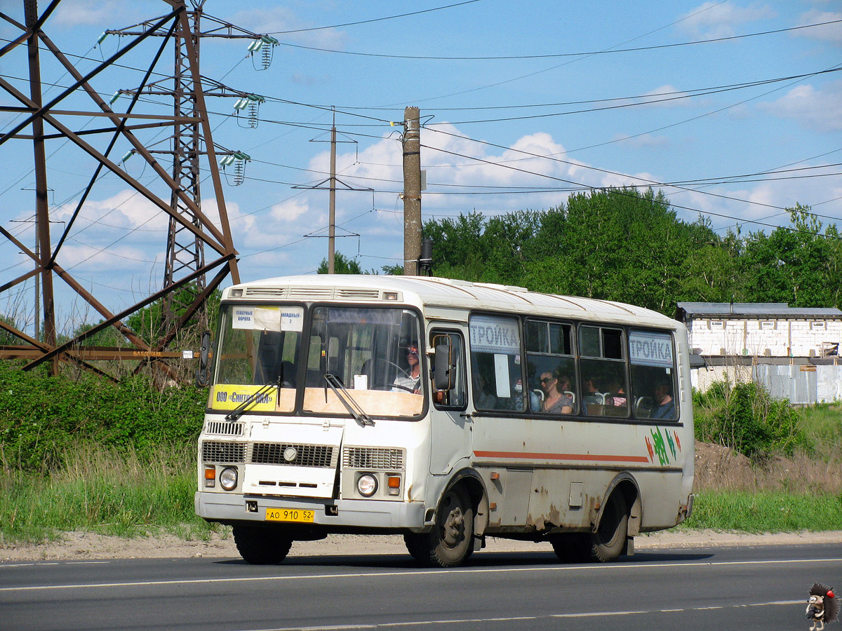 Nizhegorodskaya region, PAZ-32054 Nr. АО 910 52