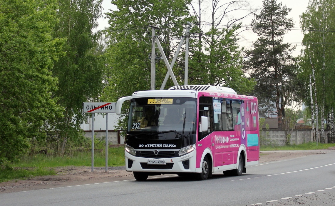 Санкт-Петербург, ПАЗ-320435-04 "Vector Next" № Е 246 НА 198