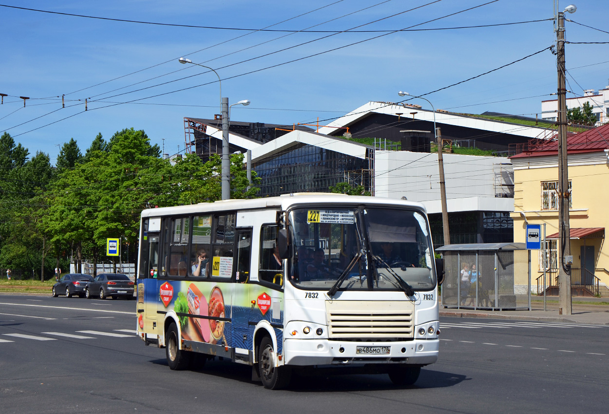 Санкт-Петербург, ПАЗ-320412-05 № 7832