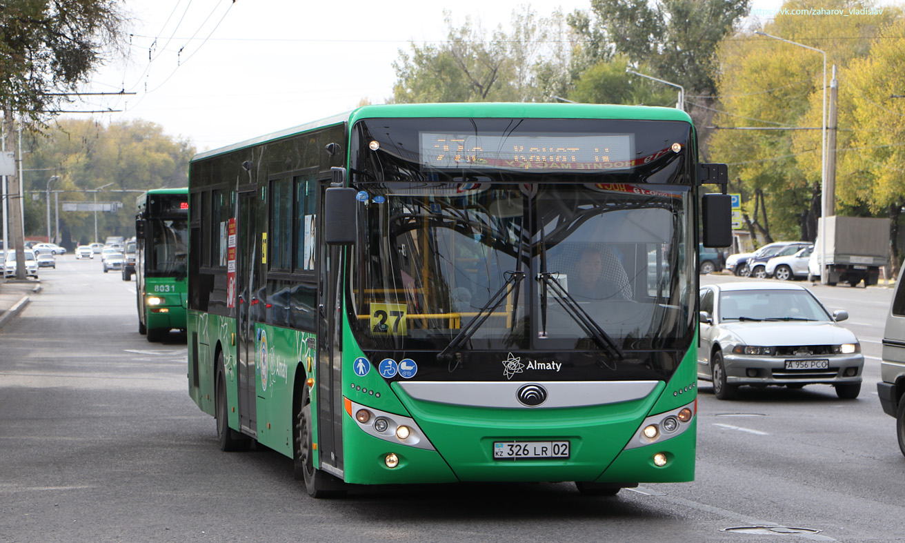 Алматы, Yutong ZK6118HGA № 326 LR 02