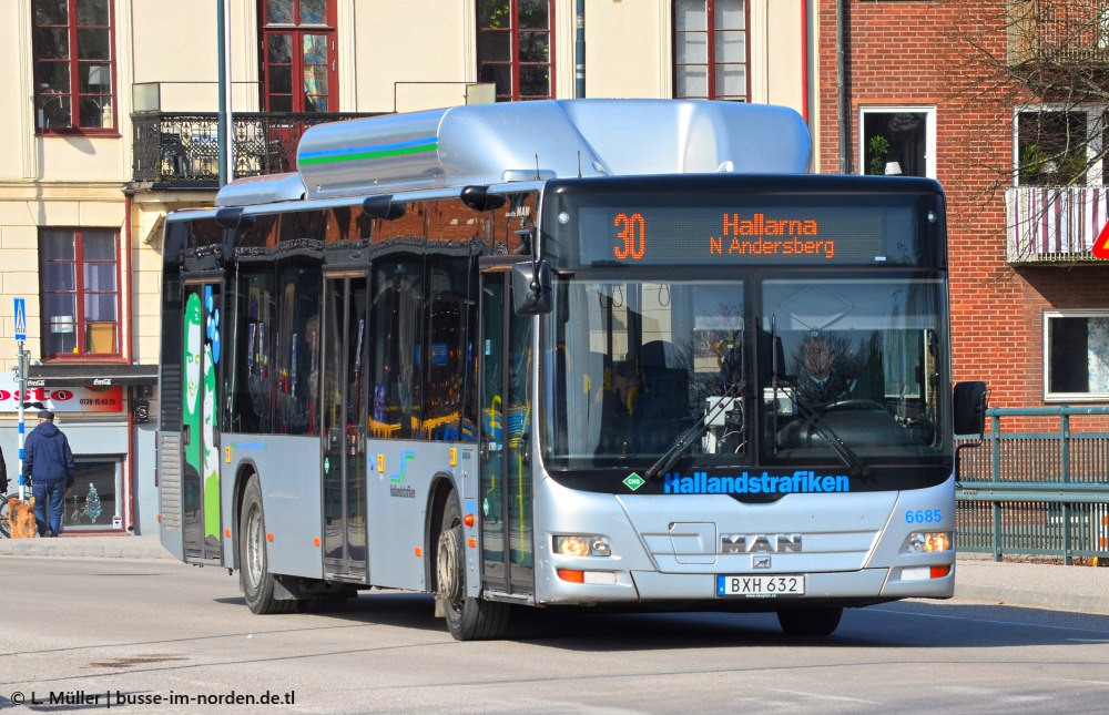 Швеция, MAN A21 Lion's City NL313 CNG № 6685