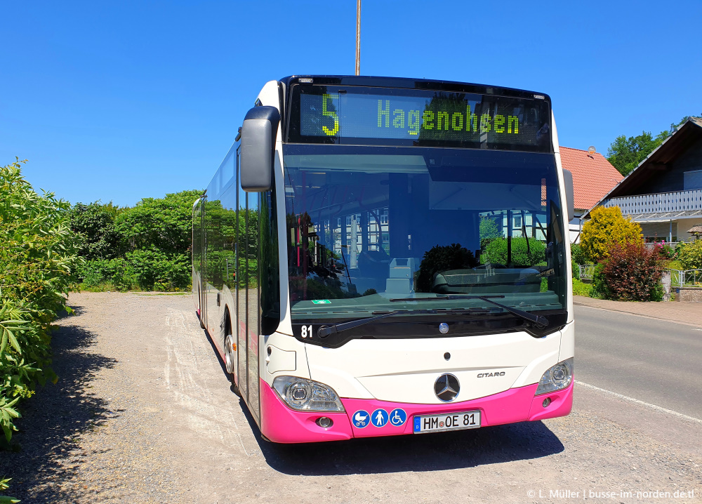 Нижняя Саксония, Mercedes-Benz Citaro C2 hybrid № 81