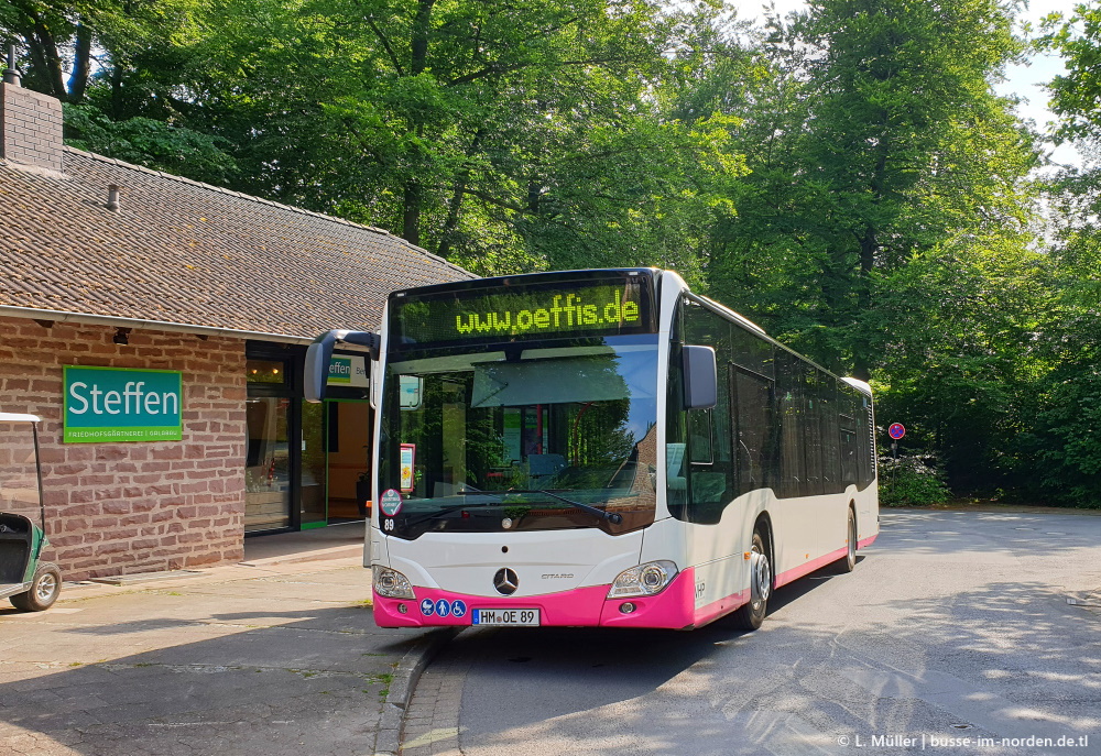 Нижняя Саксония, Mercedes-Benz Citaro C2 hybrid № 89