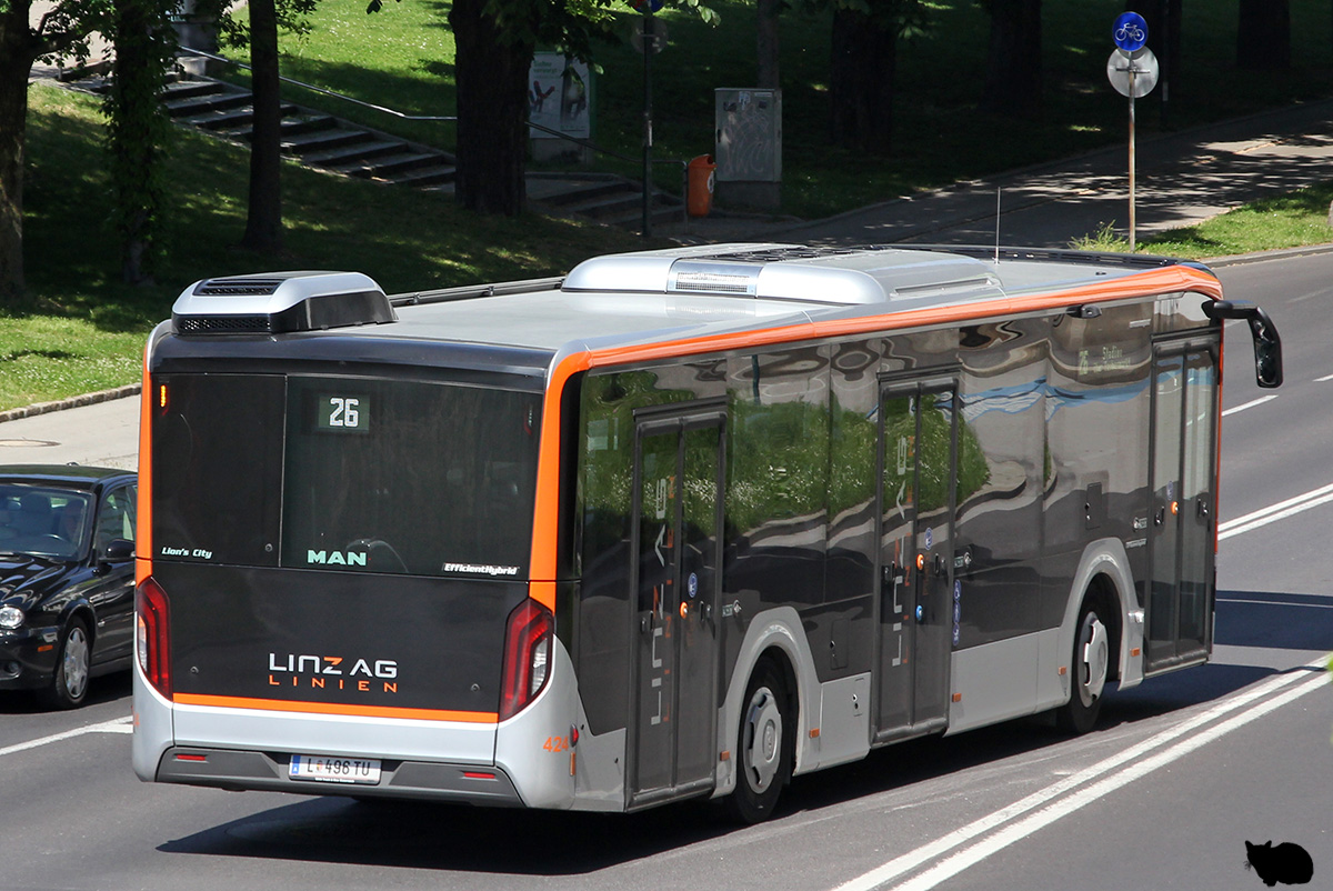 Österreich, MAN 12C Lion's City 12 NL360 EfficientHybrid Nr. 424
